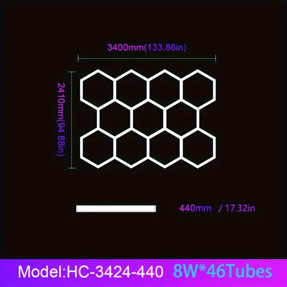 HexaGlow™ – Moderne LED-Sechseckleuchte für Garage & Wohnraum