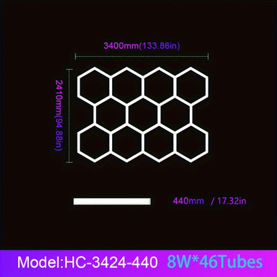 HexaGlow™ – Moderne LED-Sechseckleuchte für Garage & Wohnraum