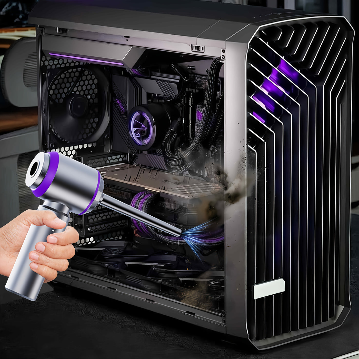 DustMate™ – Kabelloser Hochleistungs-Mini-Staubsauger