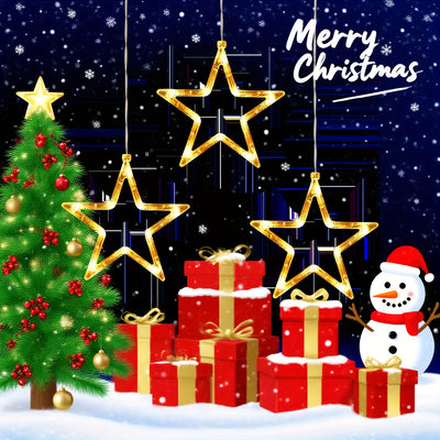 StarGlow™ – LED-Sternlichter für Fensterdeko (3/6er-Set)