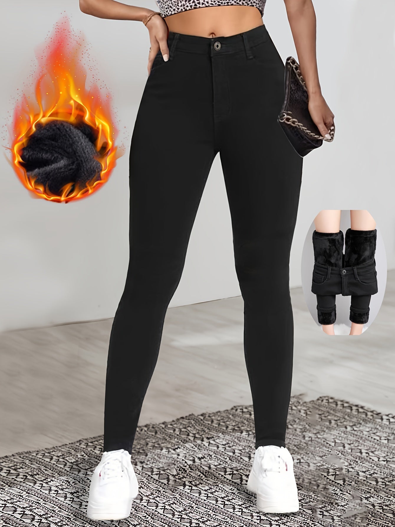 DenimHeat™ – Gefütterte, figurbetonte Damen-Winterjeans