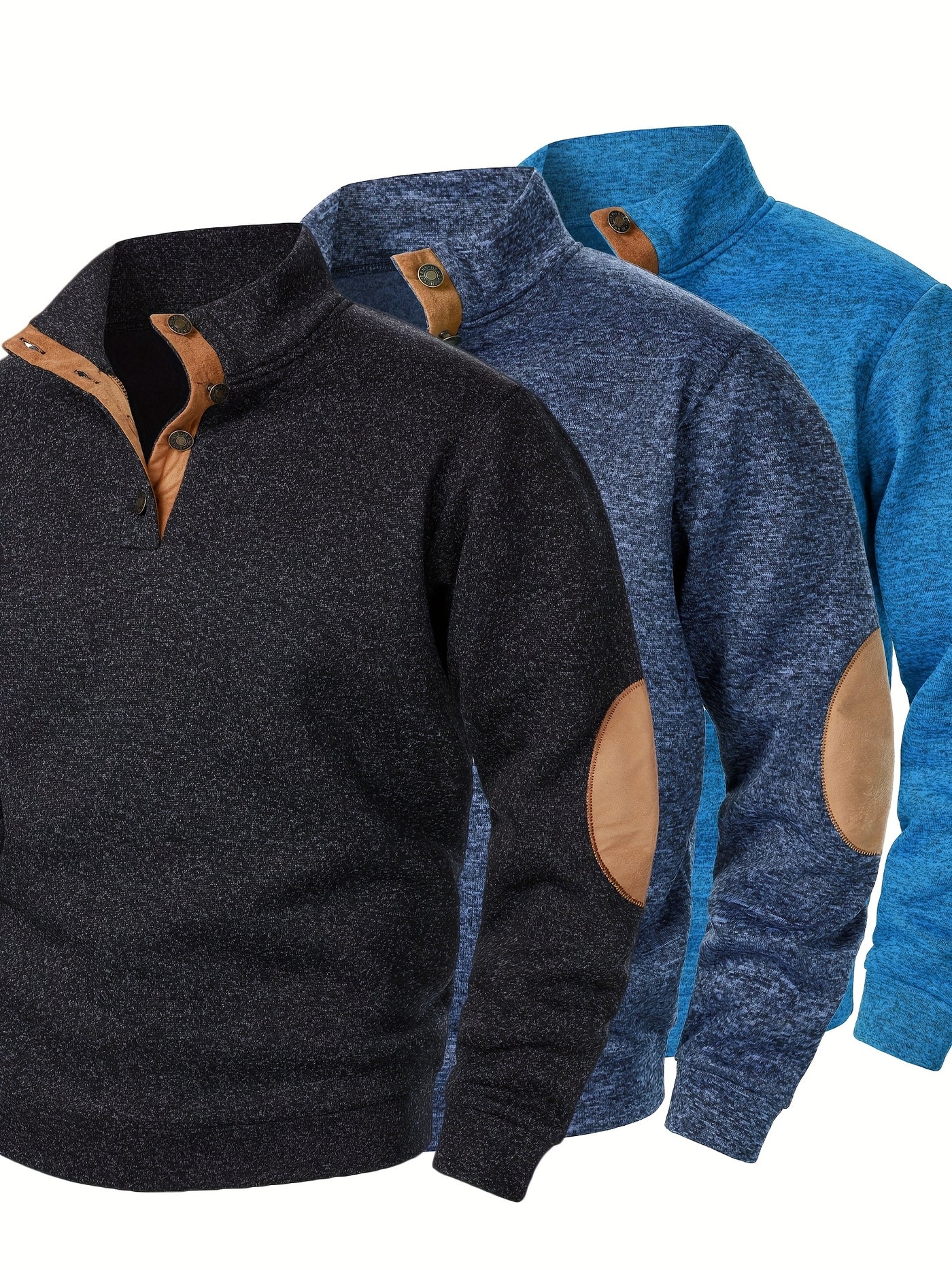 FerroStrick™ – Klassische Herren-Strickpullover 3er-Set