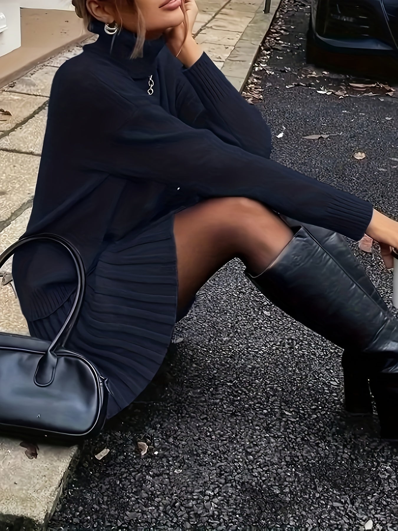 Eleganzia™ – Zweiteiliges Damen-Set aus Pullover & Rock