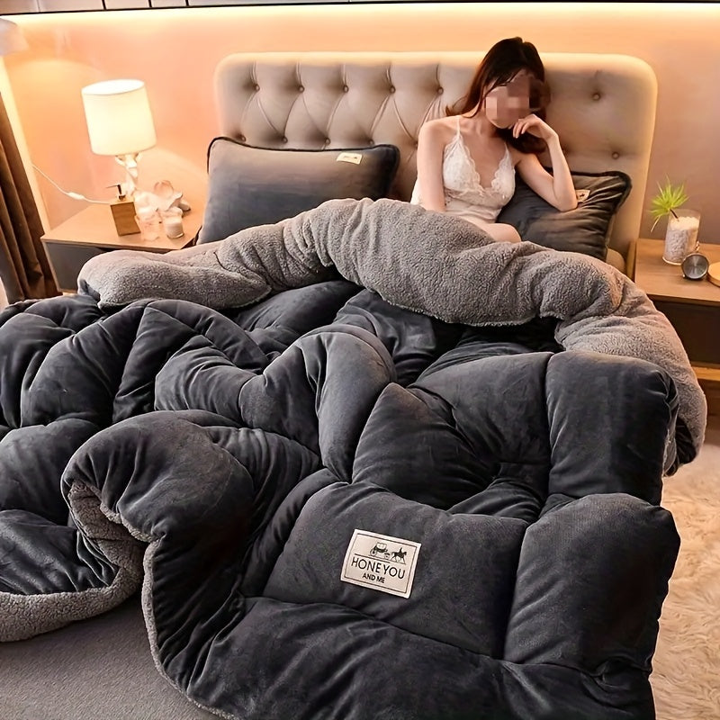 Velvoria™ – Flauschige Winterbettdecke in Steppoptik