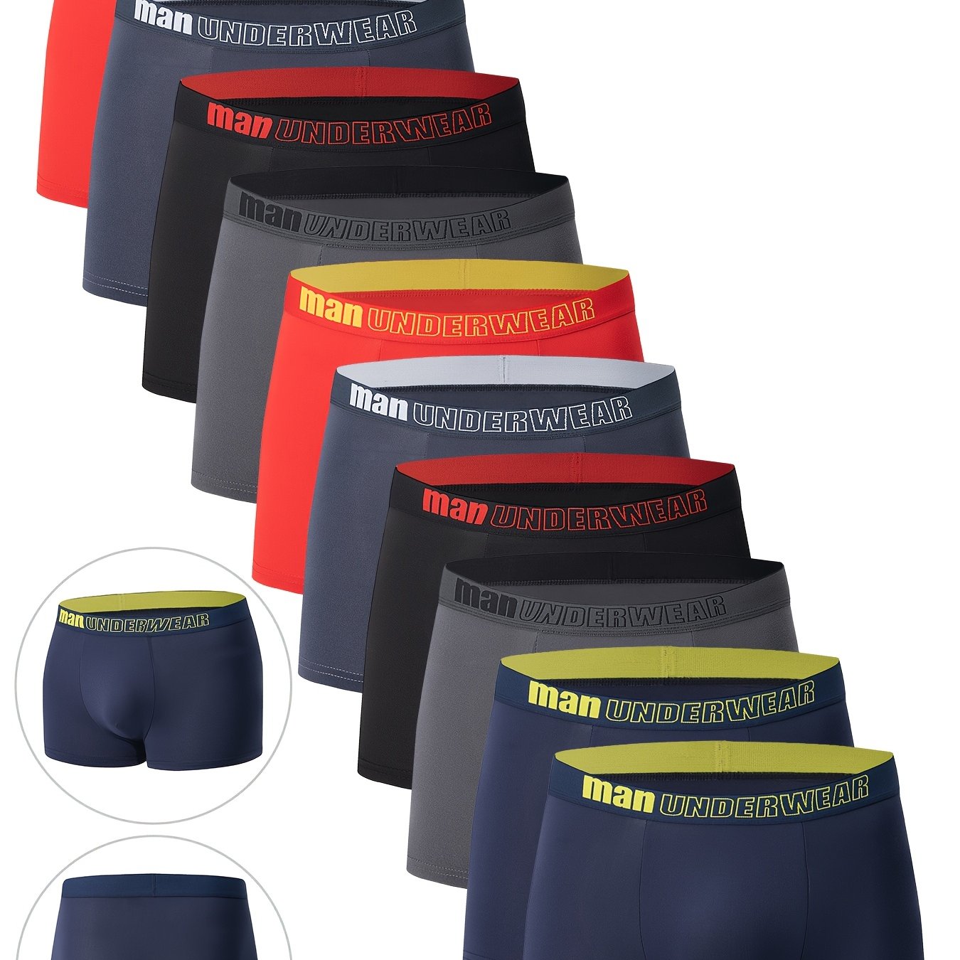 CoreFit™ – Atmungsaktive Herren-Boxershorts 10er-Set