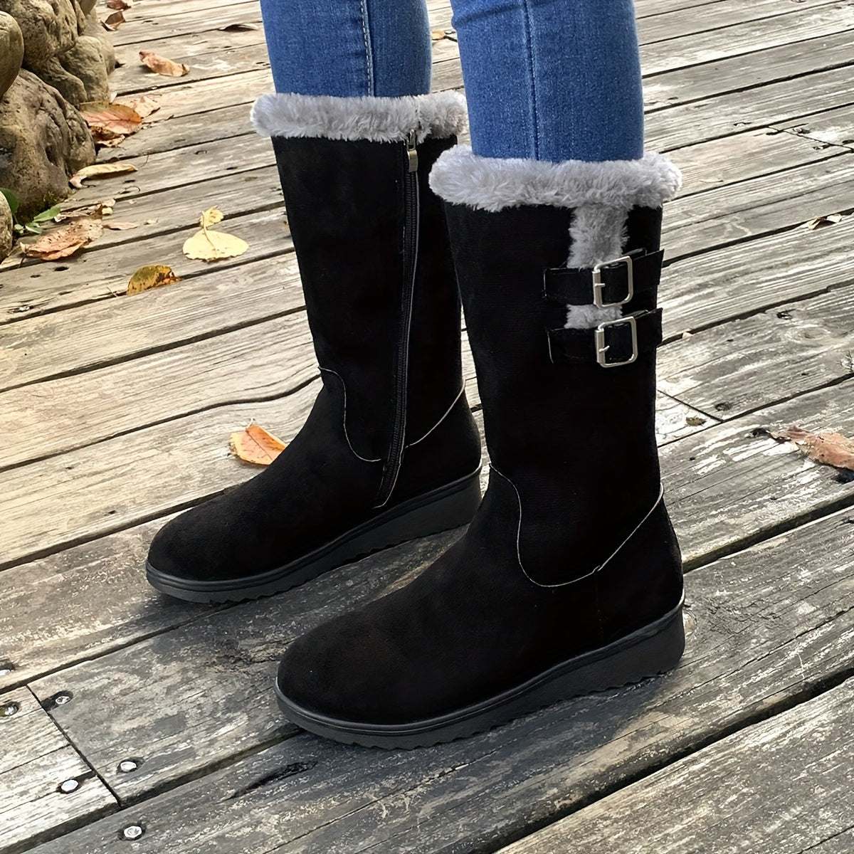 FrostStep™ – Damen Winterstiefel mit Kunstfellfutter