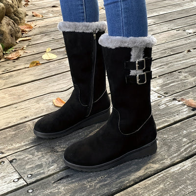FrostStep™ – Damen Winterstiefel mit Kunstfellfutter