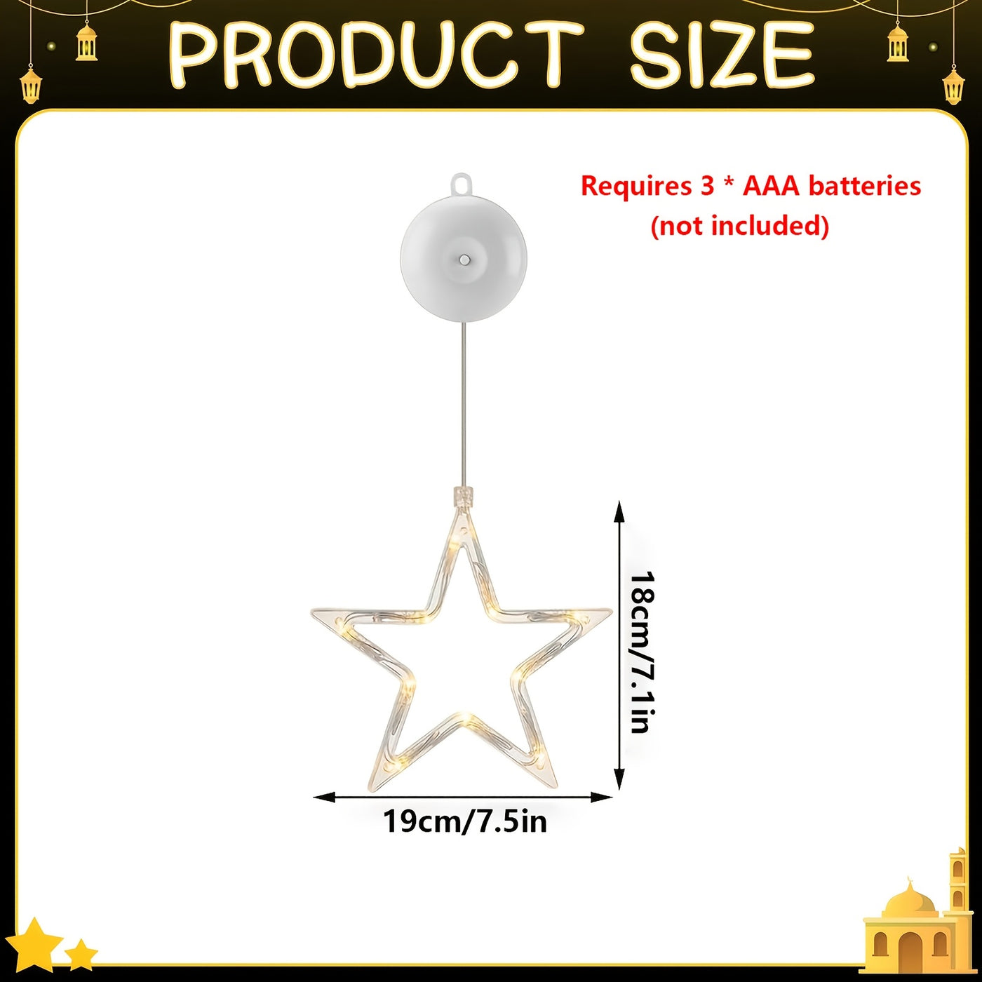 StarGlow™ – LED-Sternlichter für Fensterdeko (3/6er-Set)