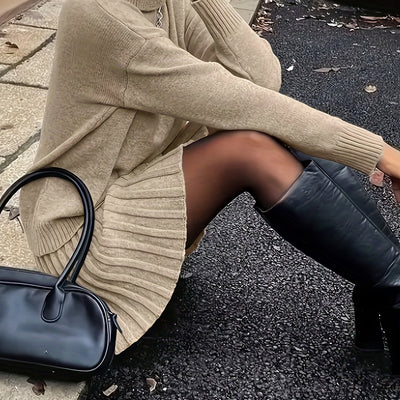 Eleganzia™ – Zweiteiliges Damen-Set aus Pullover & Rock