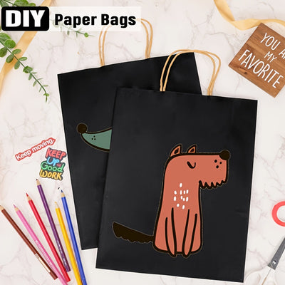 Kraftpapier-Tragetaschen – 45/105 Stk., stabil & vielseitig