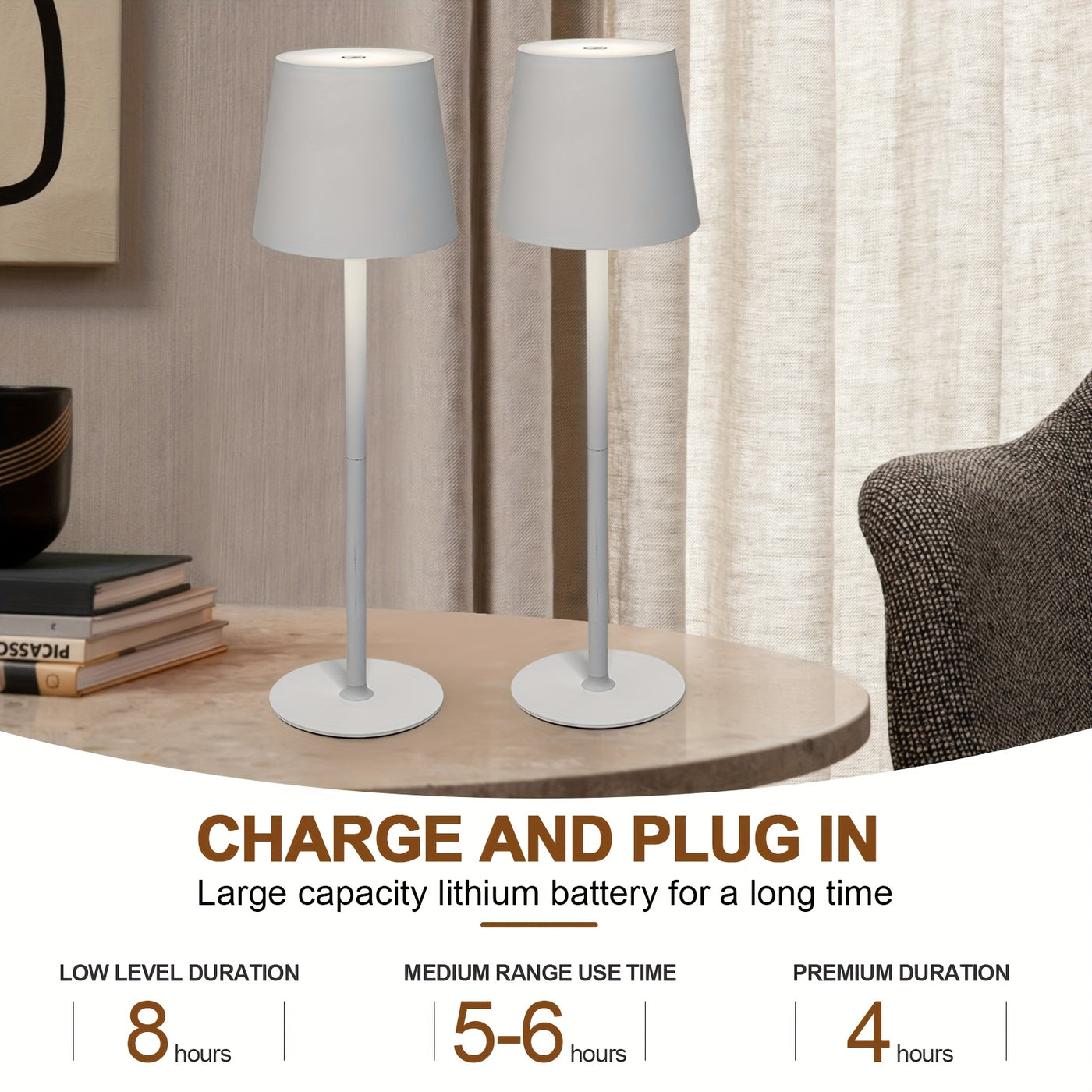 LumiSet™ – Stilvolle, dimmbare Tischlampen 2er-Set