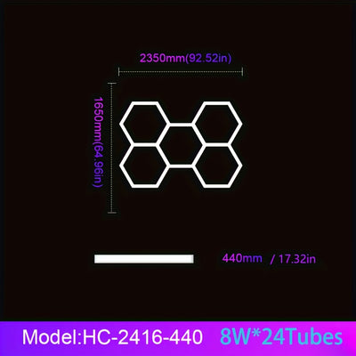HexaGlow™ – Moderne LED-Sechseckleuchte für Garage & Wohnraum