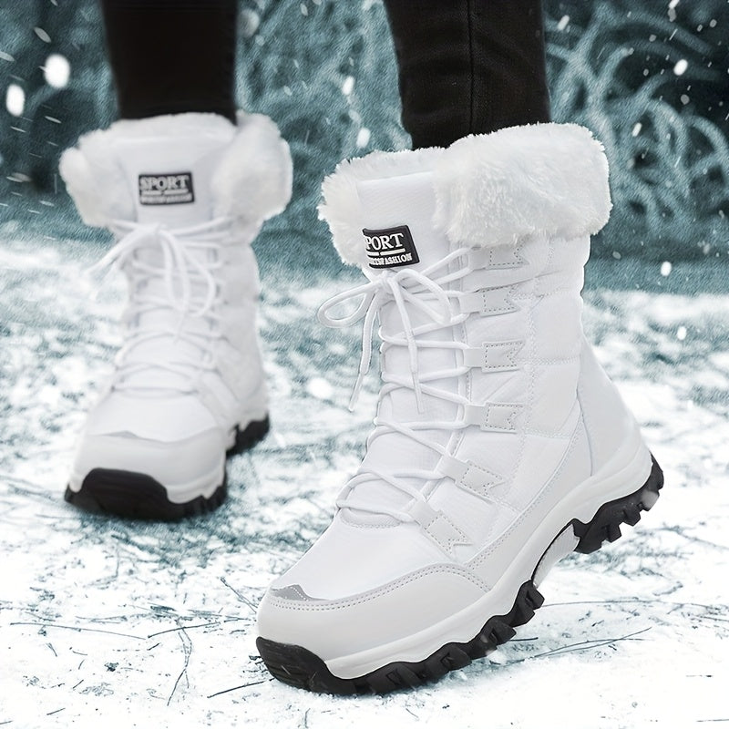 SnowLuxe™ – Flauschige Damen Winterstiefel