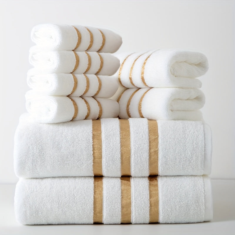 LuxeCotton™ – 8-teiliges Premium-Handtuchset (400 GSM)