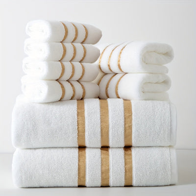 LuxeCotton™ – 8-teiliges Premium-Handtuchset (400 GSM)