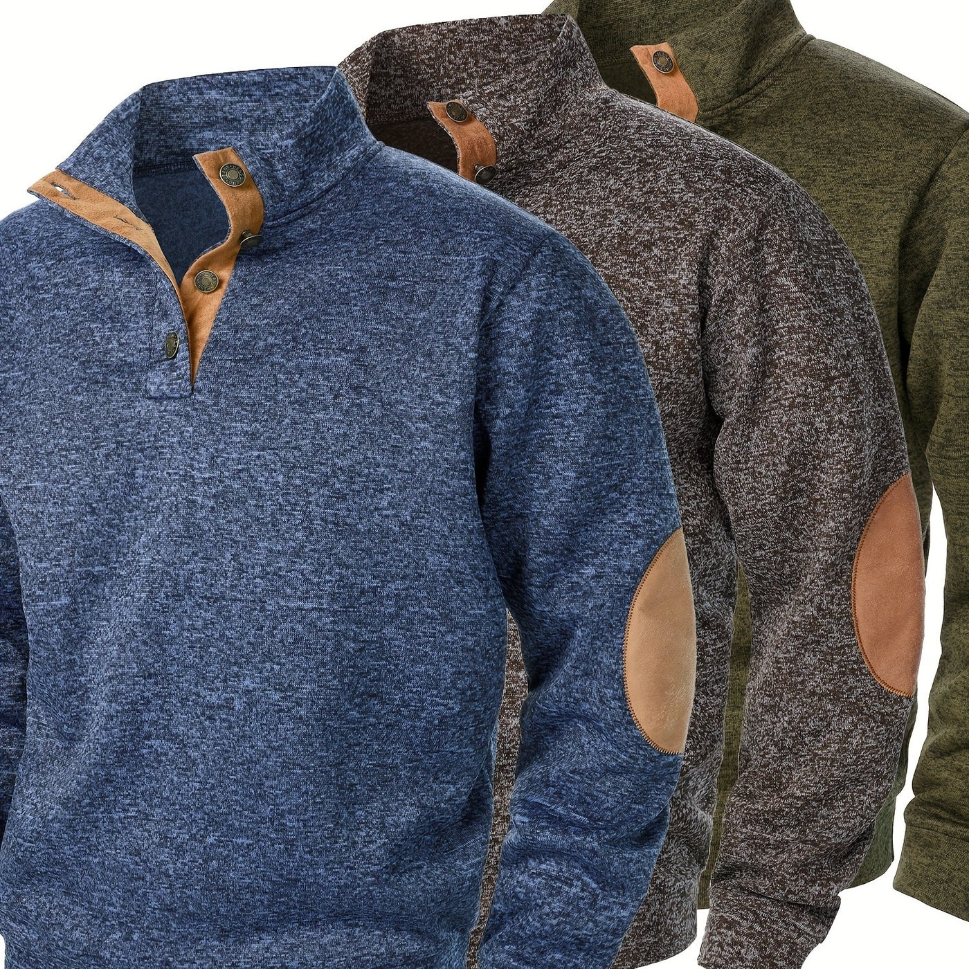 FerroStrick™ – Klassische Herren-Strickpullover 3er-Set