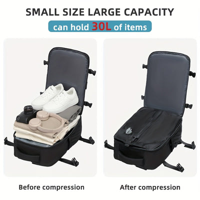 VacuTravel™ – Reise-Rucksack mit Vakuumkompression