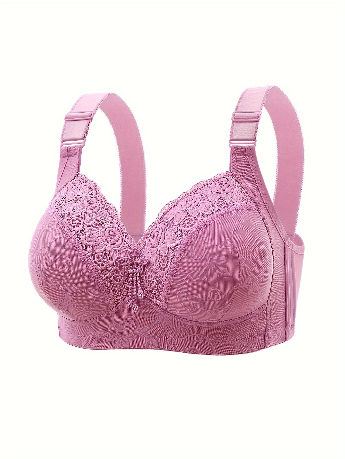 EleganceLace™ – Atmungsaktiver & drahtloser Spitzen-Push-Up-BH