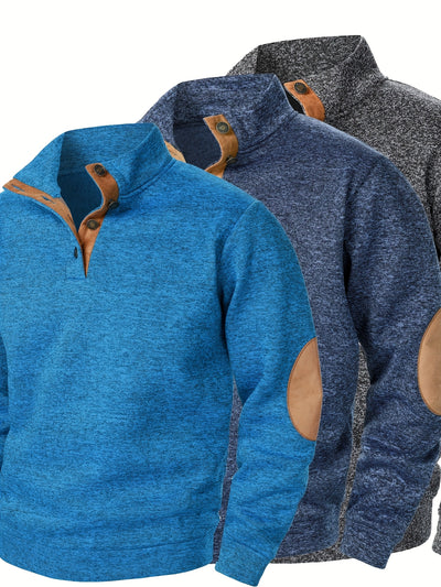 FerroStrick™ – Klassische Herren-Strickpullover 3er-Set