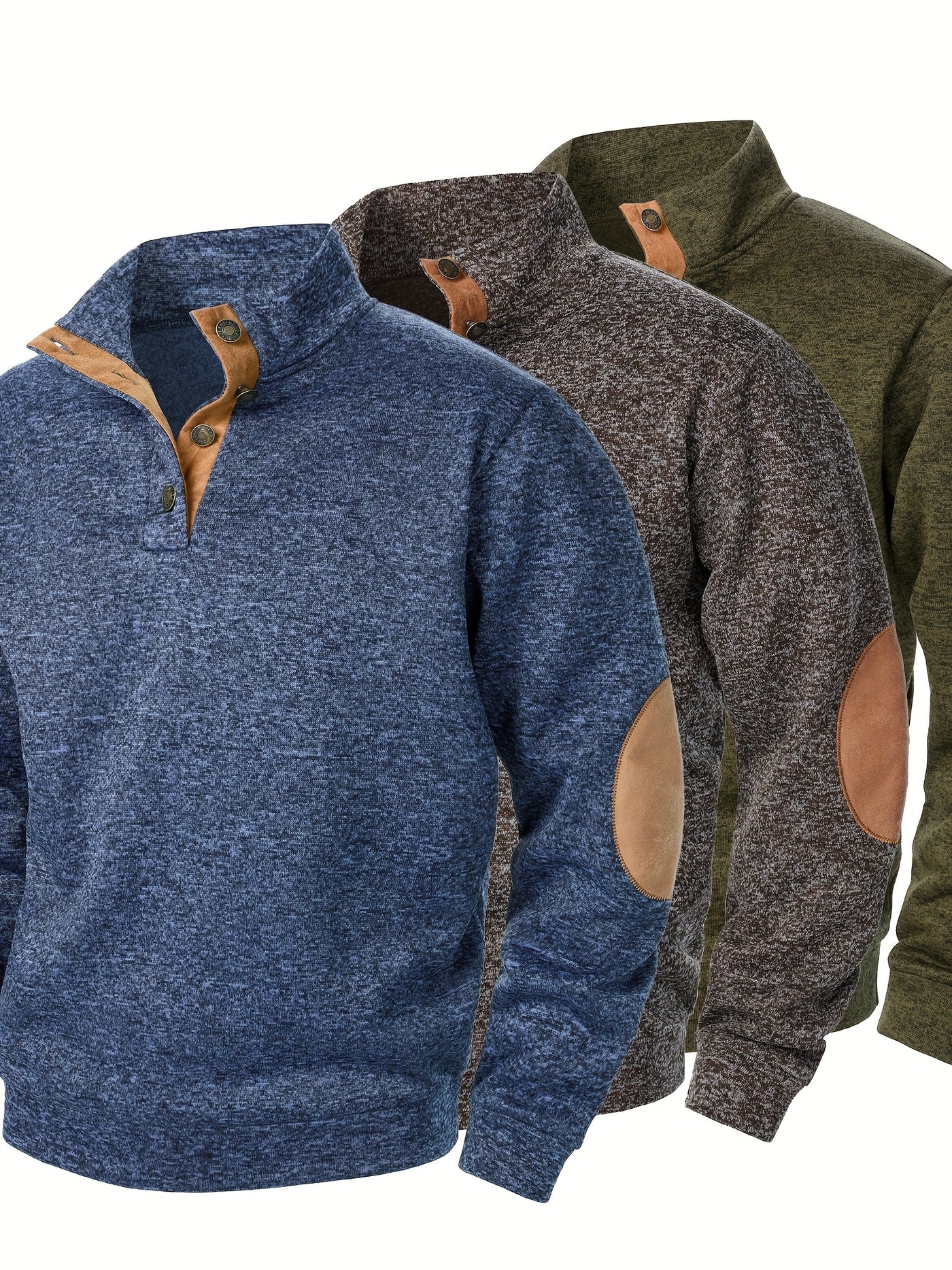 FerroStrick™ – Klassische Herren-Strickpullover 3er-Set