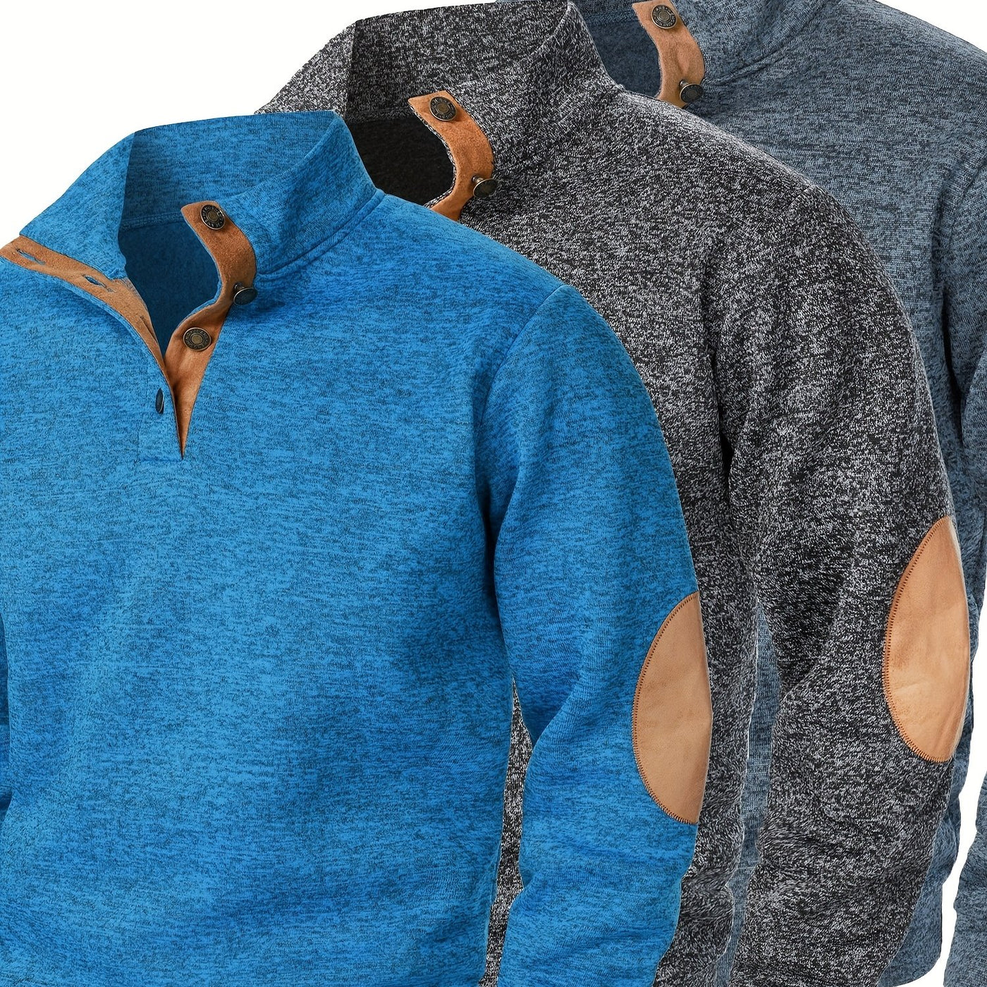 FerroStrick™ – Klassische Herren-Strickpullover 3er-Set