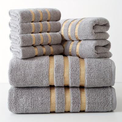 LuxeCotton™ – 8-teiliges Premium-Handtuchset (400 GSM)