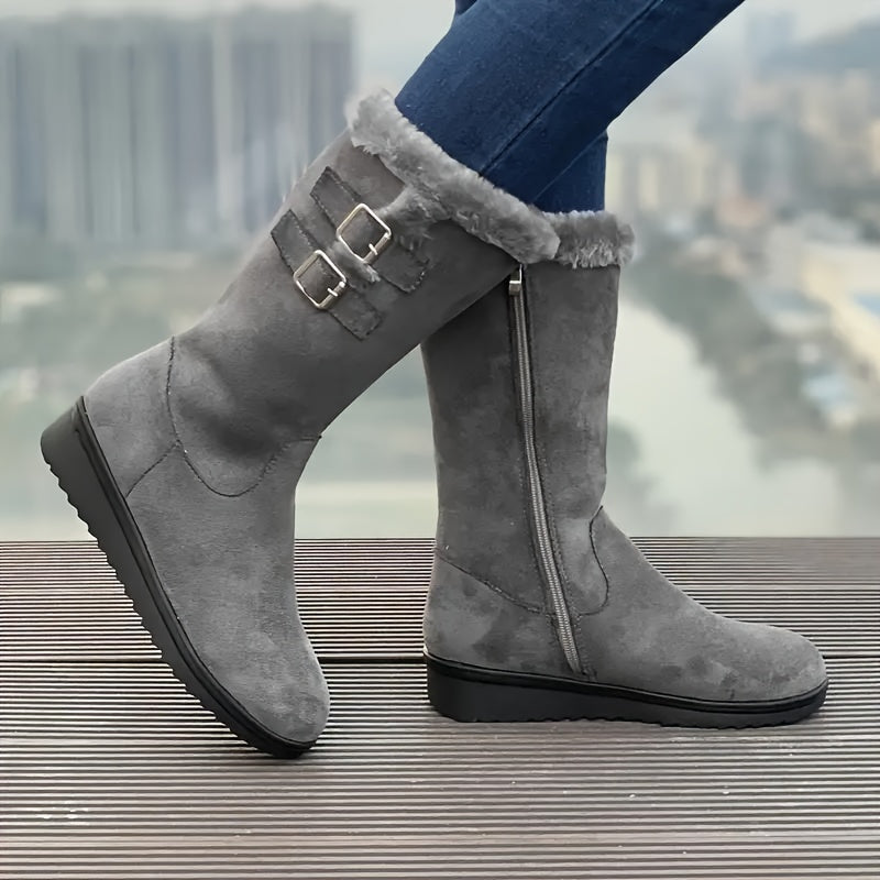 FrostStep™ – Damen Winterstiefel mit Kunstfellfutter