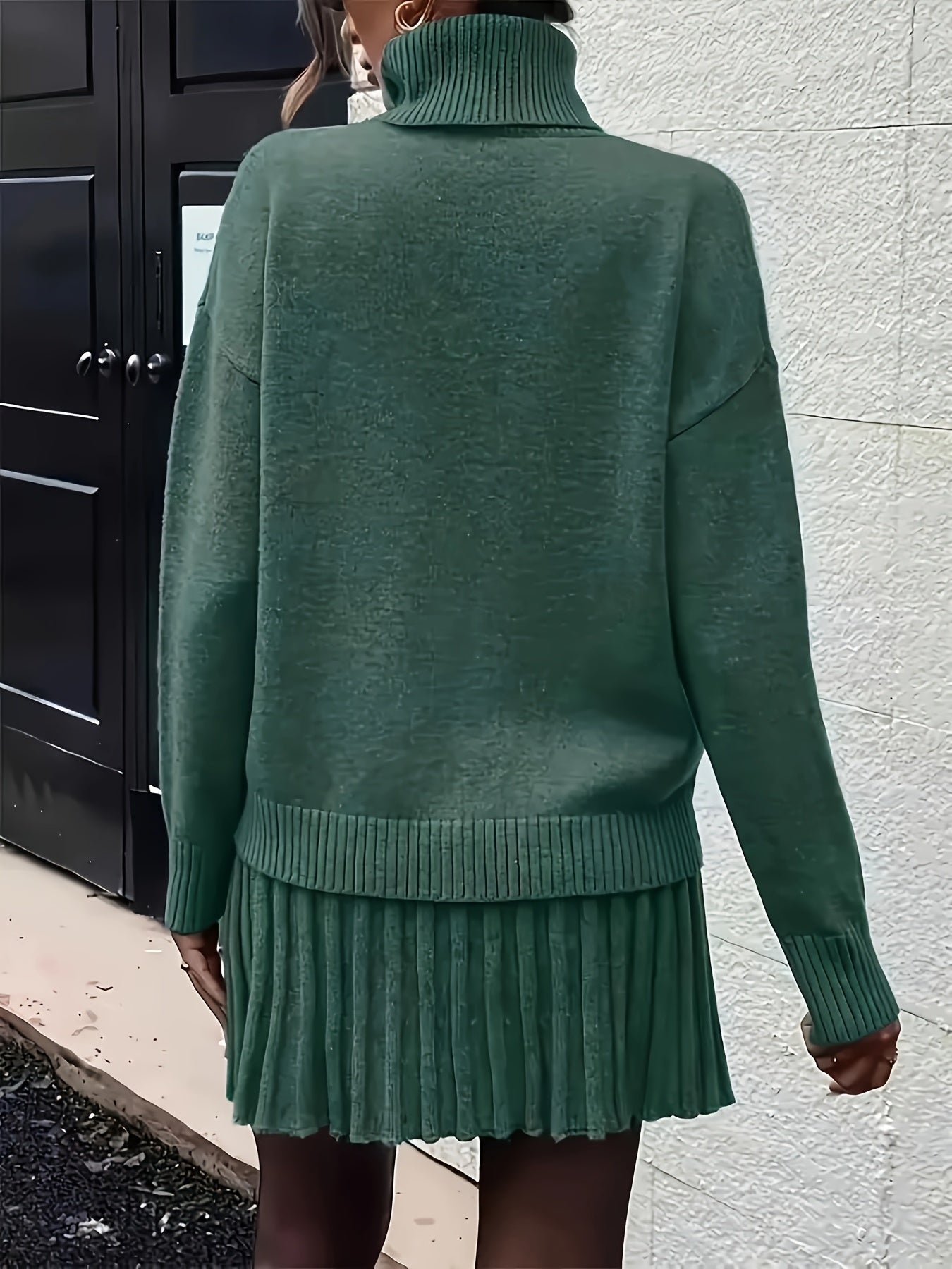 Eleganzia™ – Zweiteiliges Damen-Set aus Pullover & Rock