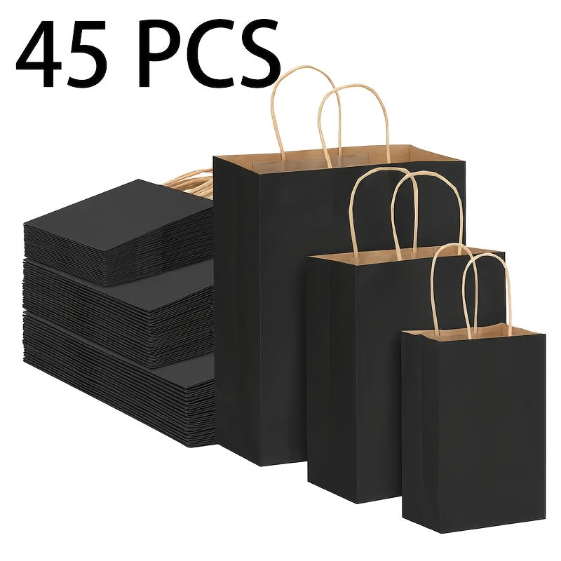 Kraftpapier-Tragetaschen – 45/105 Stk., stabil & vielseitig
