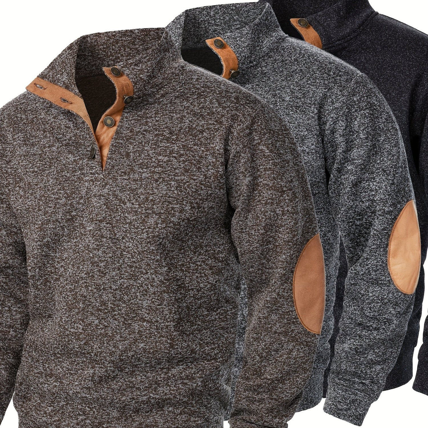 FerroStrick™ – Klassische Herren-Strickpullover 3er-Set