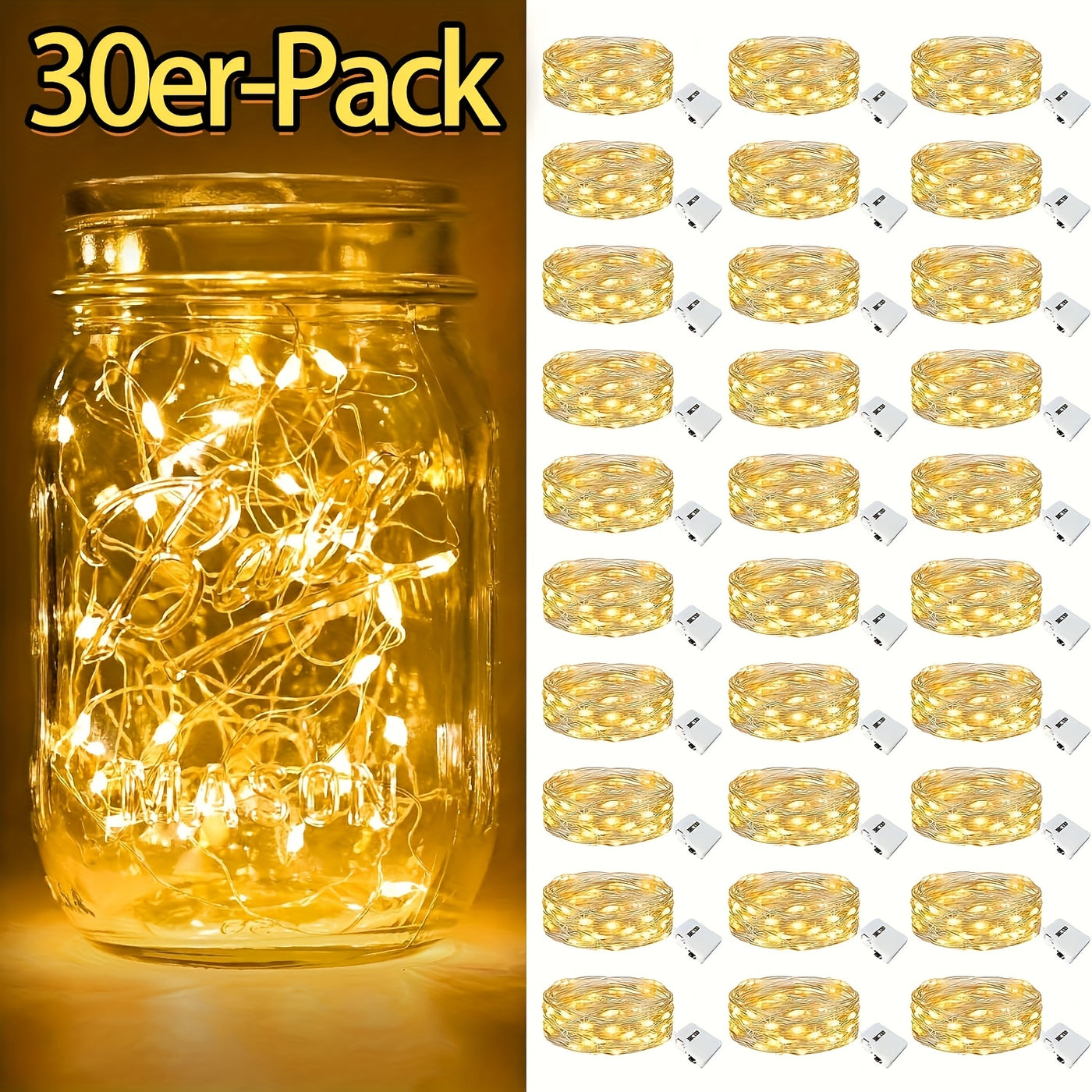 NoëlLight™ – 30er-Set warme LED-Märchenlichter