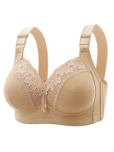 EleganceLace™ – Atmungsaktiver & drahtloser Spitzen-Push-Up-BH