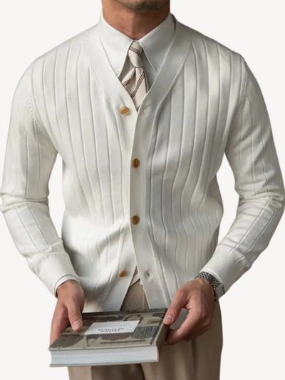 Andrew | Herren-Cardigan mit V-Ausschnitt