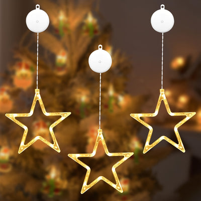 StarGlow™ – LED-Sternlichter für Fensterdeko (3/6er-Set)