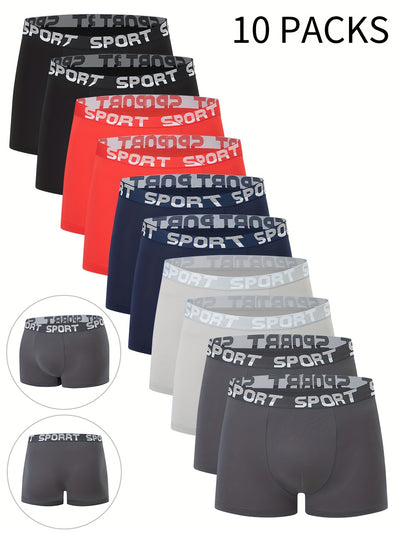 CoreFit™ – Atmungsaktive Herren-Boxershorts 10er-Set