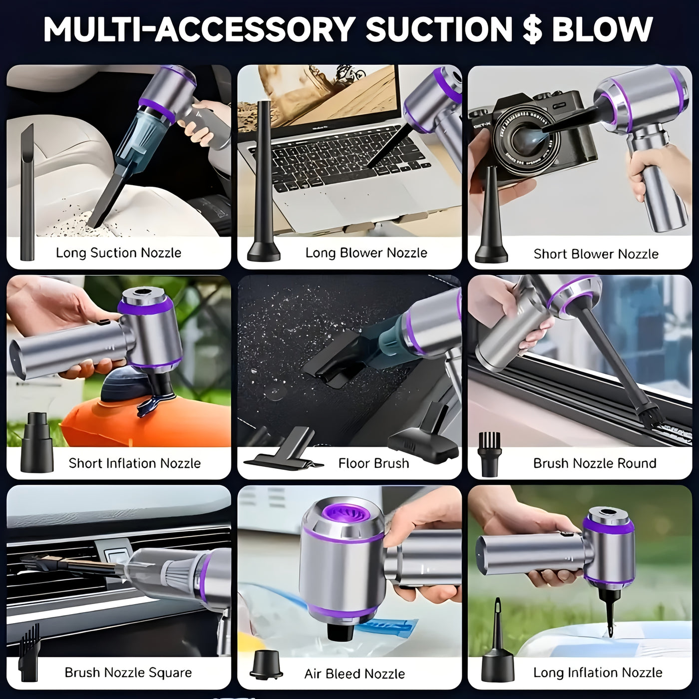 DustMate™ – Kabelloser Hochleistungs-Mini-Staubsauger