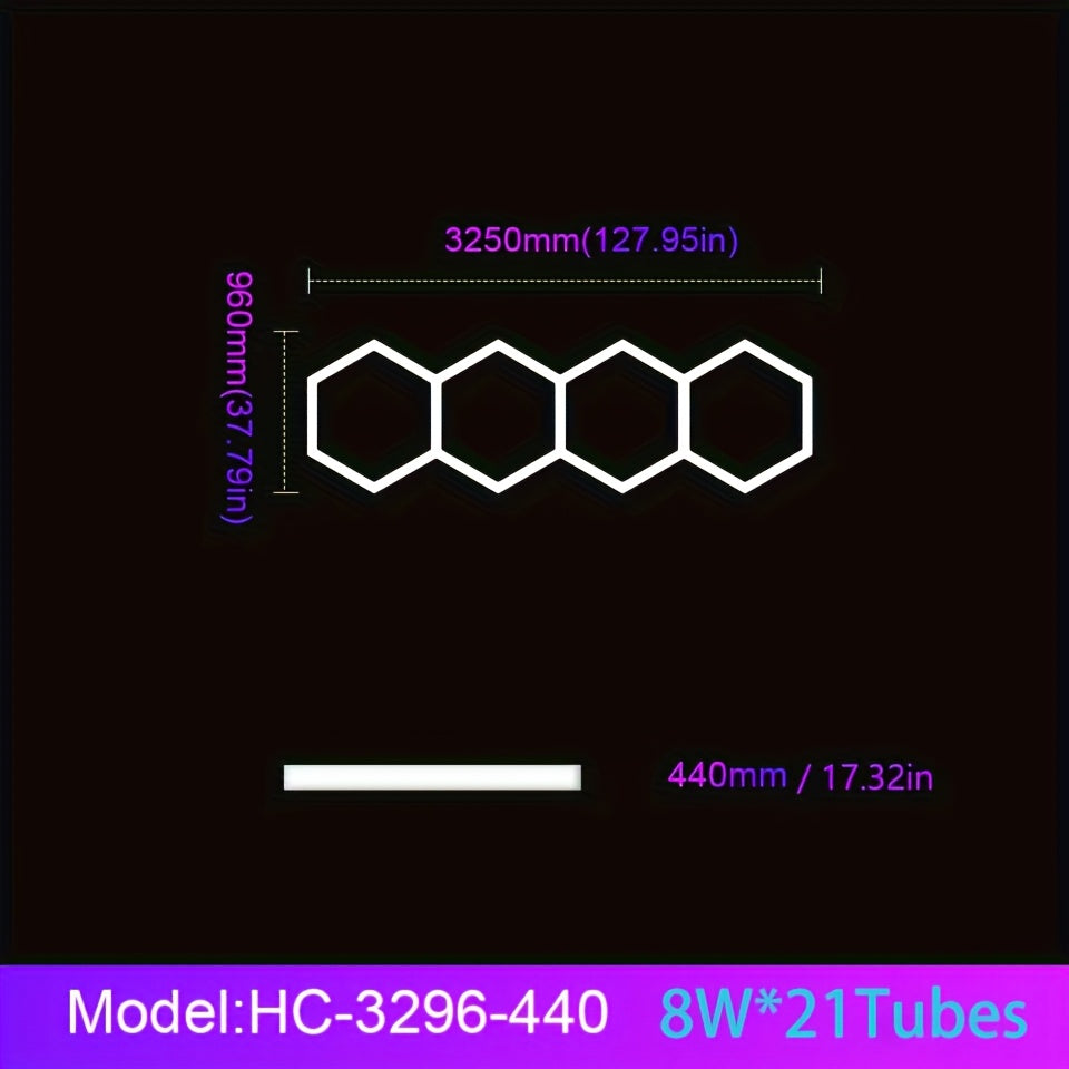HexaGlow™ – Moderne LED-Sechseckleuchte für Garage & Wohnraum