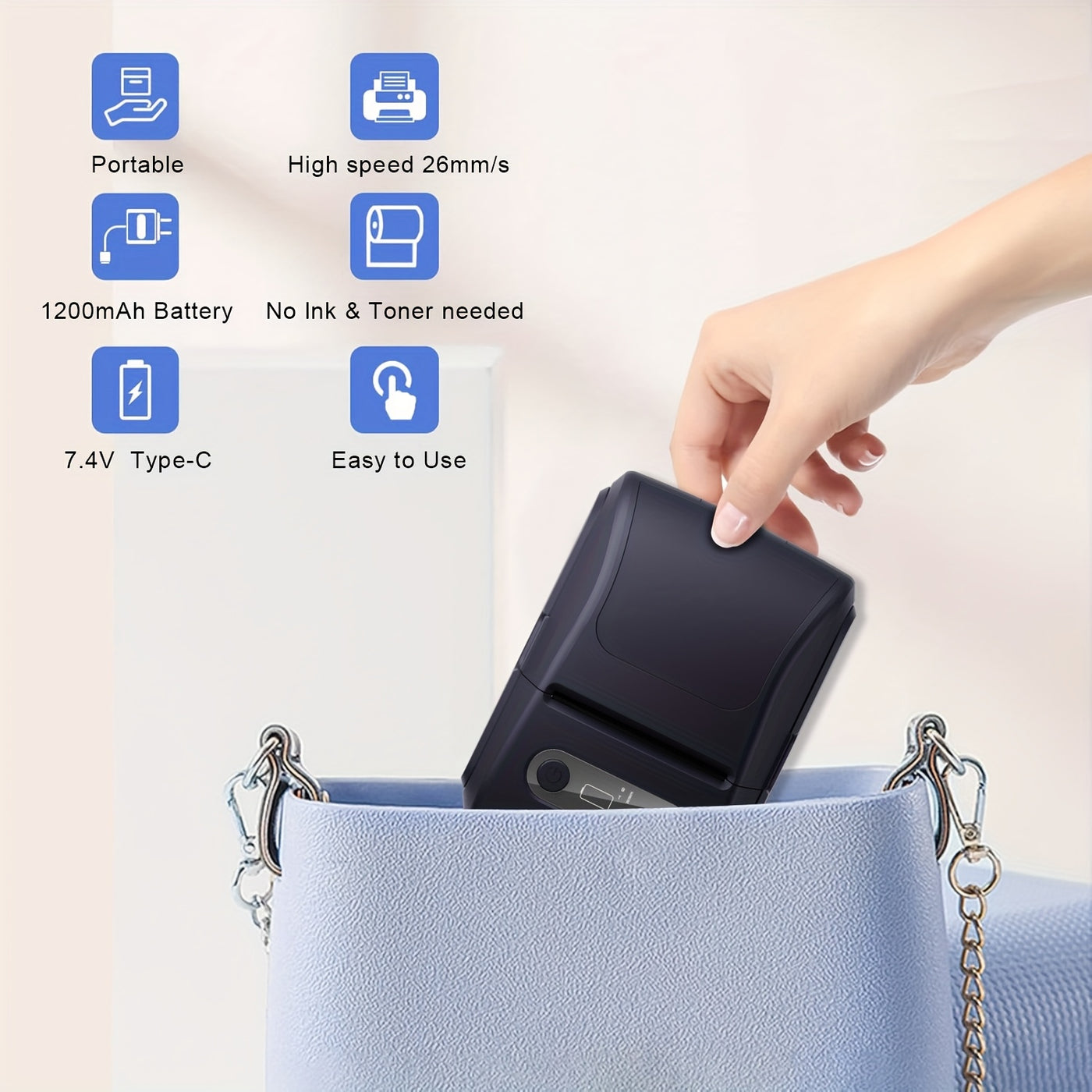 LabelMate™ – Tragbarer Thermo-Etikettendrucker