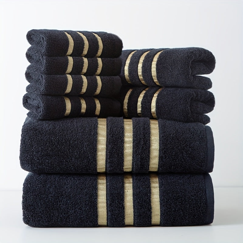 LuxeCotton™ – 8-teiliges Premium-Handtuchset (400 GSM)