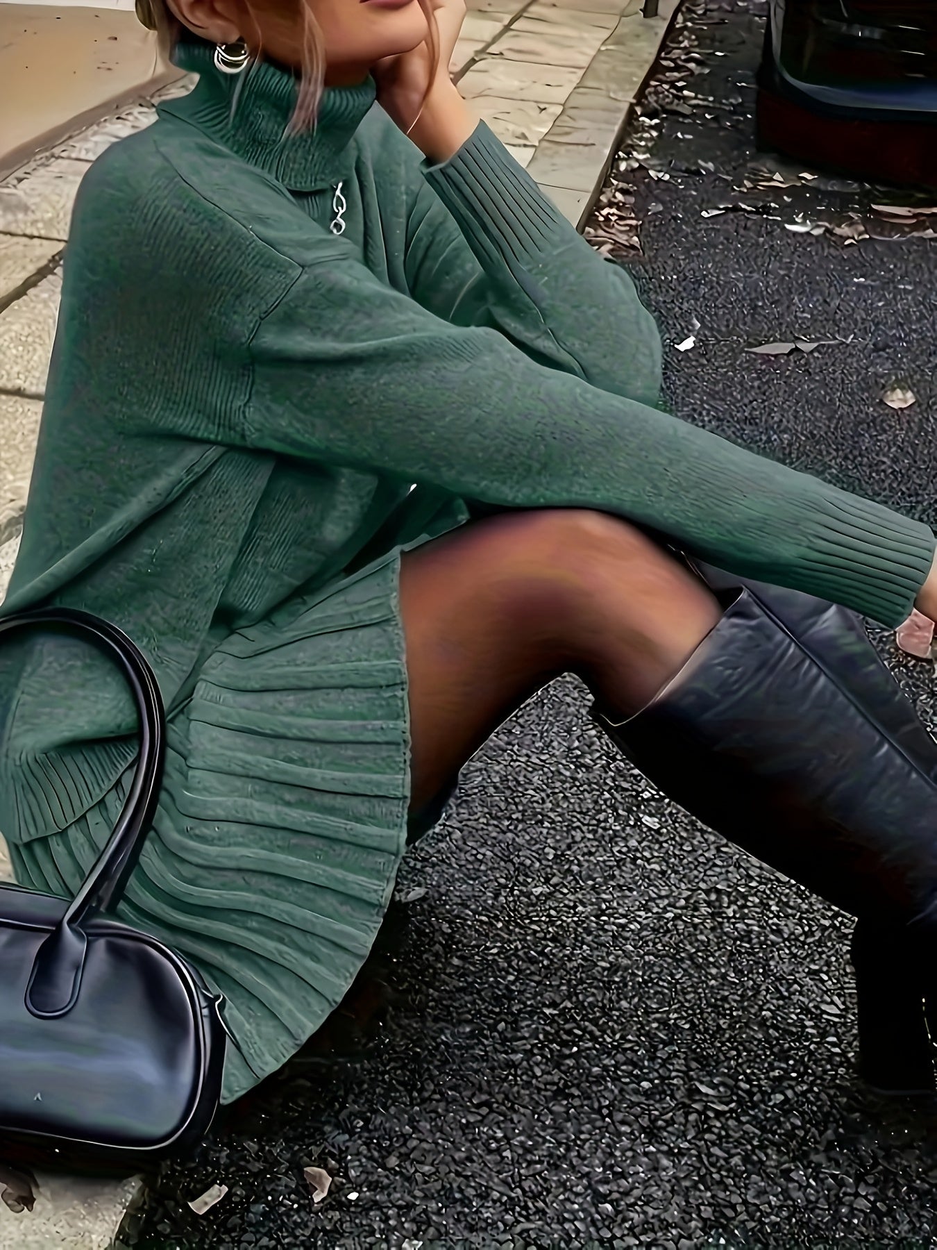 Eleganzia™ – Zweiteiliges Damen-Set aus Pullover & Rock