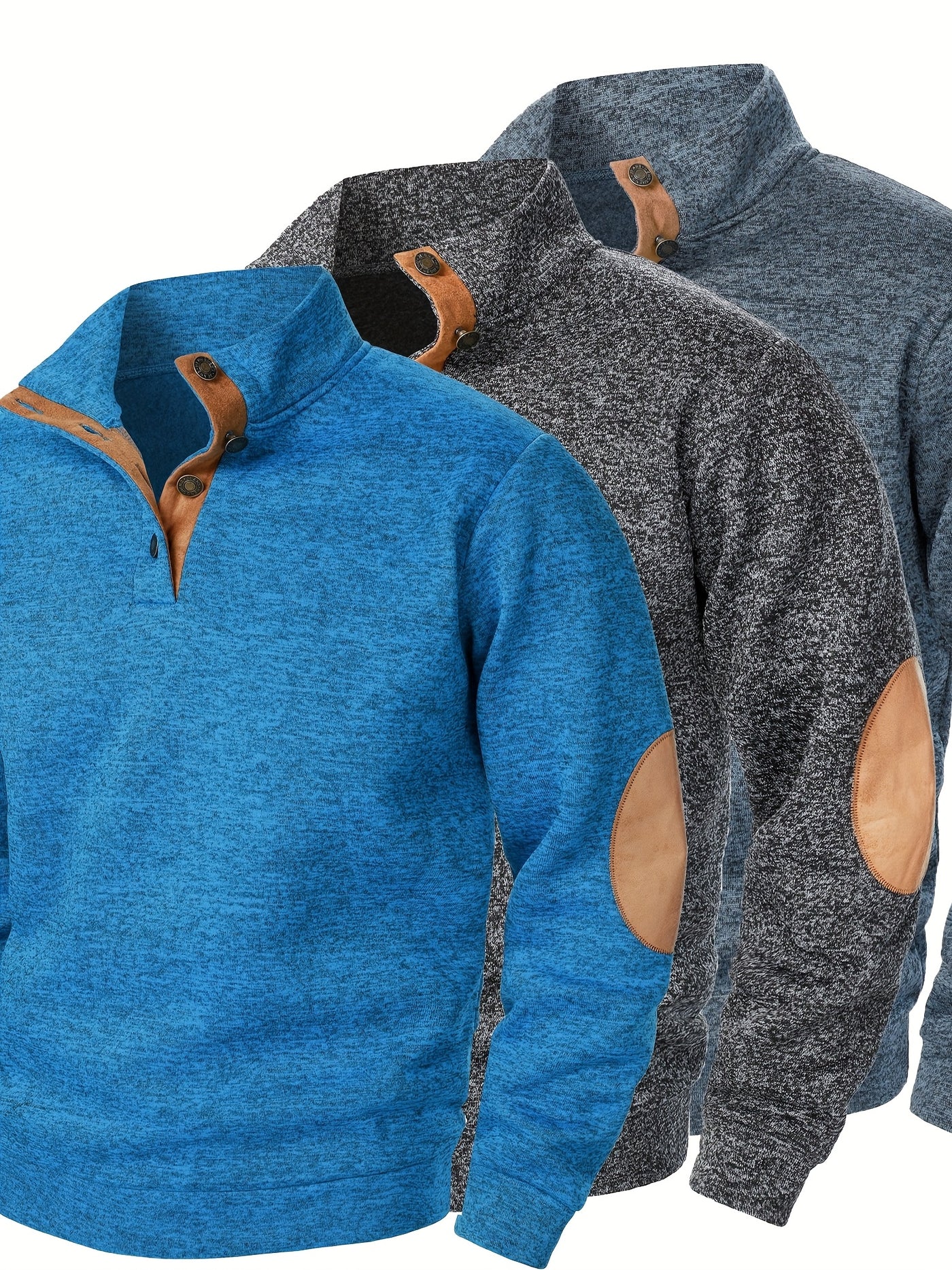 FerroStrick™ – Klassische Herren-Strickpullover 3er-Set