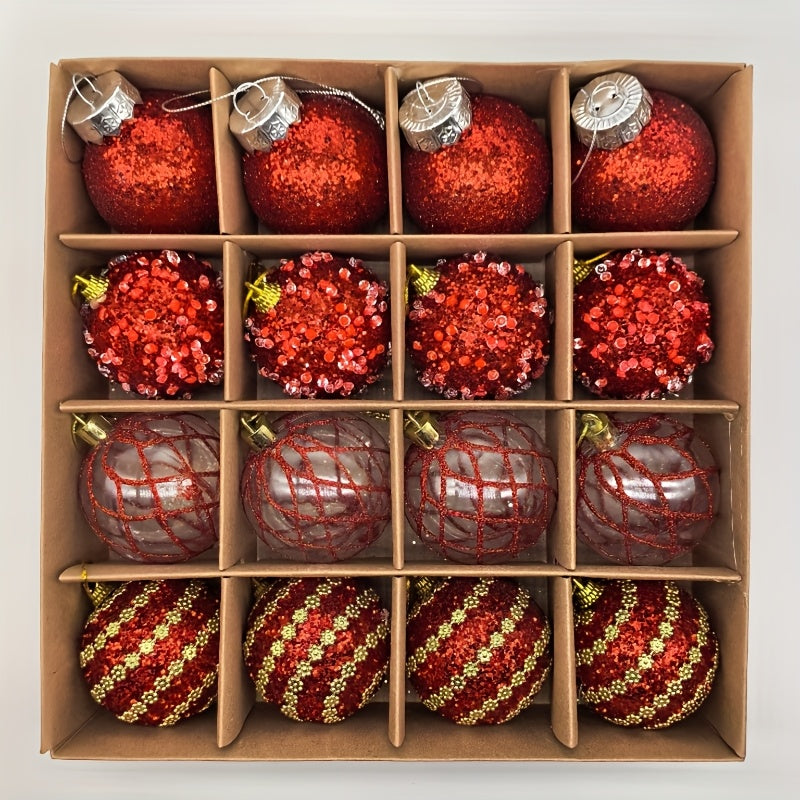 Aurélia™ – Glänzende Weihnachtskugeln im 16er-Set