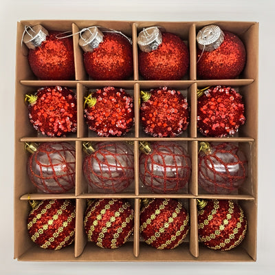 Aurélia™ – Glänzende Weihnachtskugeln im 16er-Set