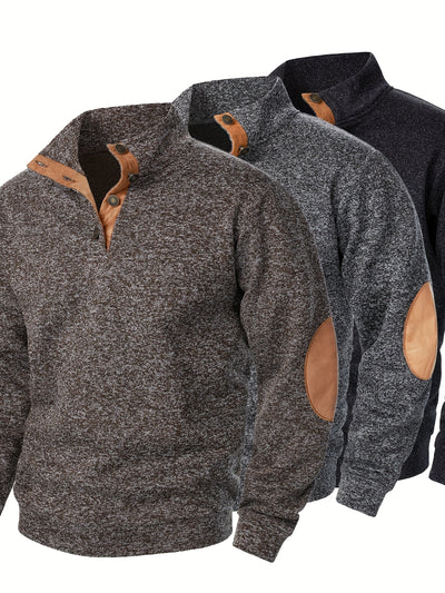 FerroStrick™ – Klassische Herren-Strickpullover 3er-Set