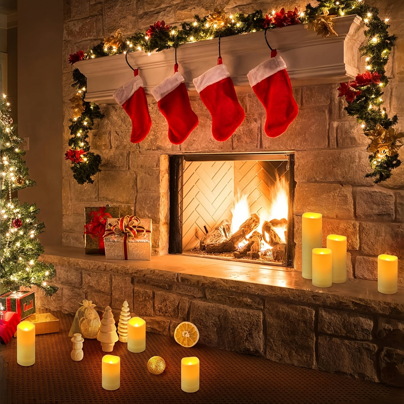 CandleEase™ – 12er-Set flammenlose LED-Kerzen