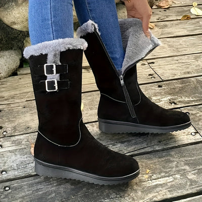 FrostStep™ – Damen Winterstiefel mit Kunstfellfutter
