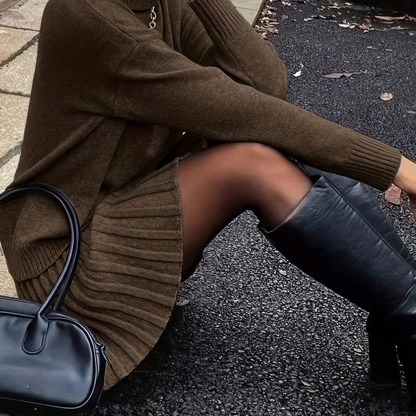 Eleganzia™ – Zweiteiliges Damen-Set aus Pullover & Rock