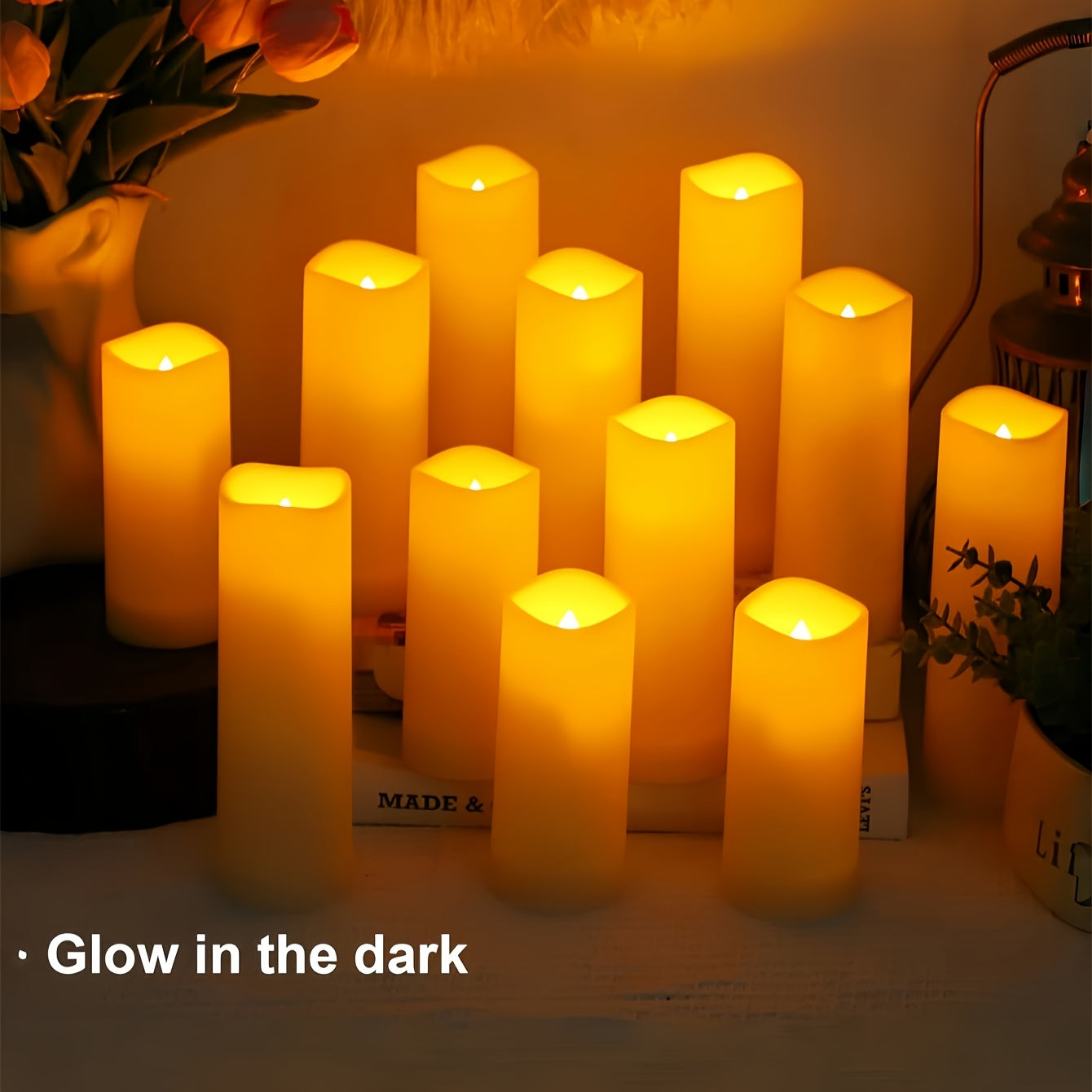 CandleEase™ – 12er-Set flammenlose LED-Kerzen