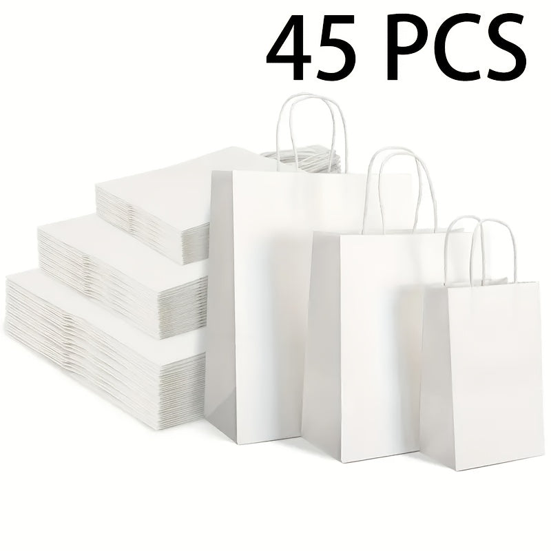 Kraftpapier-Tragetaschen – 45/105 Stk., stabil & vielseitig