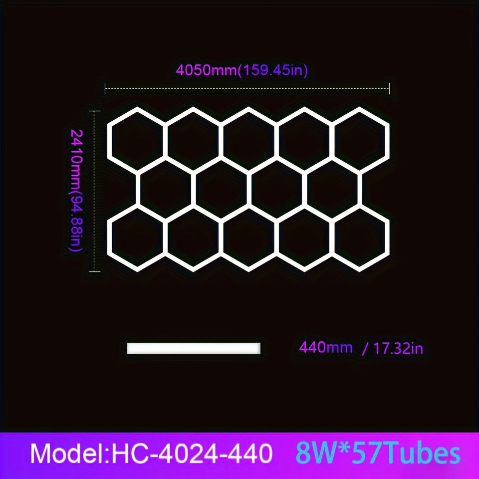 HexaGlow™ – Moderne LED-Sechseckleuchte für Garage & Wohnraum